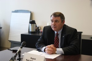 Mark Killian, chairman of the Arizona Board of Regents, sits as the board discusses a proposed lower tuition rate for "dreamers" on Monday. The regents also voted to approve tuition hikes at the UA, Arizona State University and Northern Arizona University.